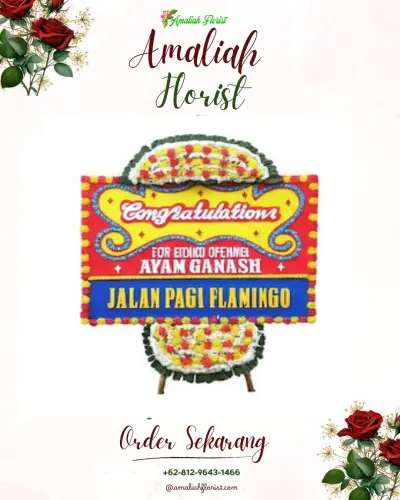 Bunga Papan Congratulation di Klampis Ngasem